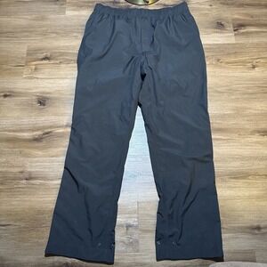 Zero Restriction Pants Men's LARGE Black Tour Series Rain Wind Golf Zip Snap 32"